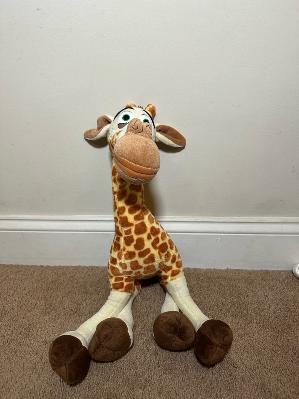 Madagascar MELMAN Giraffe Plush Stuffed Animal 2005 Dreamworks Russ Toys